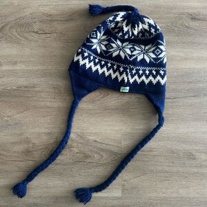 Moriarty Stowe Vermont 100% Wool Blue Ski Winter Hat